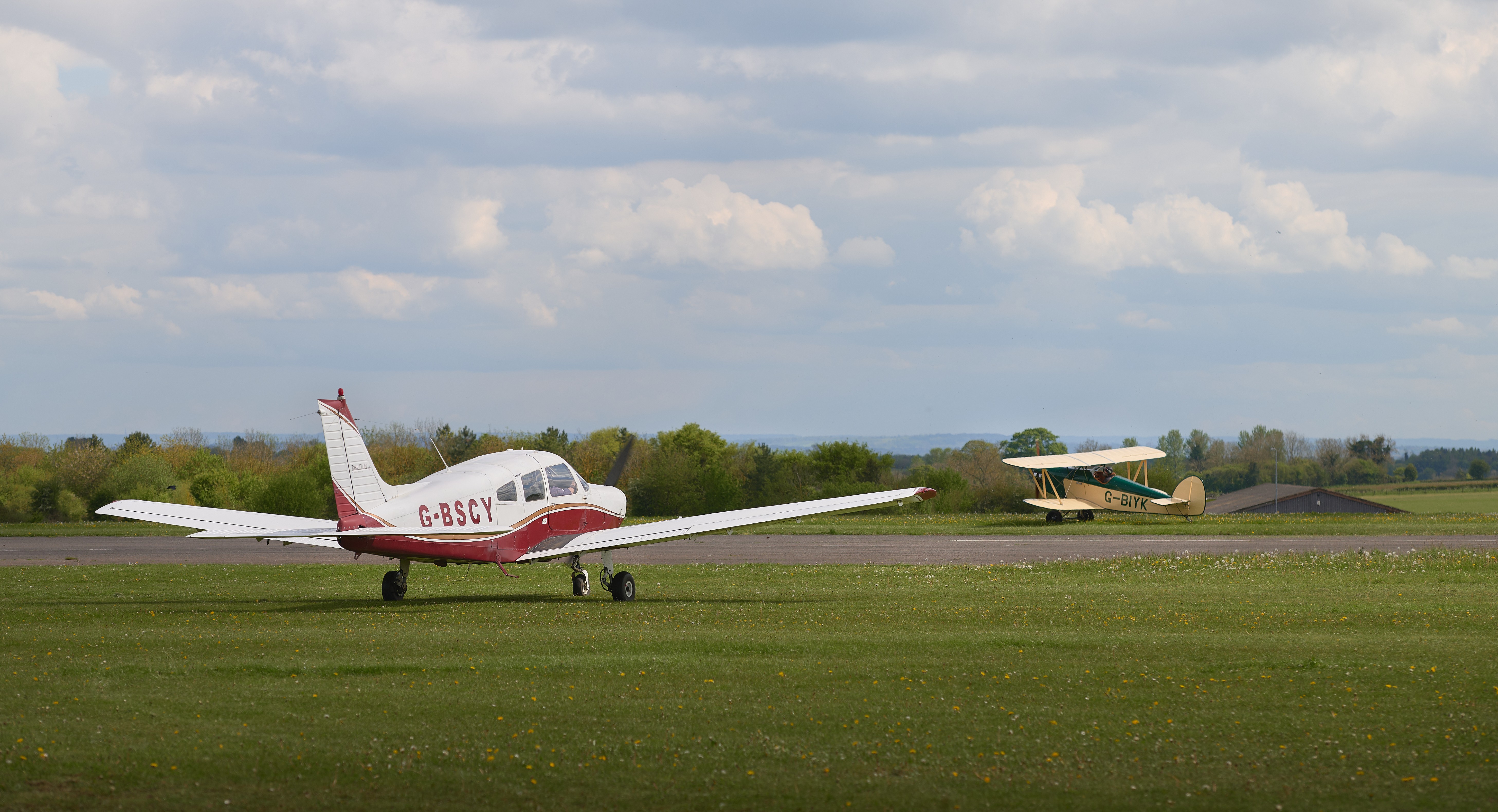 Planes waiting for departure